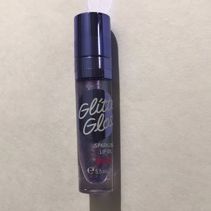 Victoria’s Secret PINK Glitter Gloss sparkling lip oil in blue raspberry NEW!